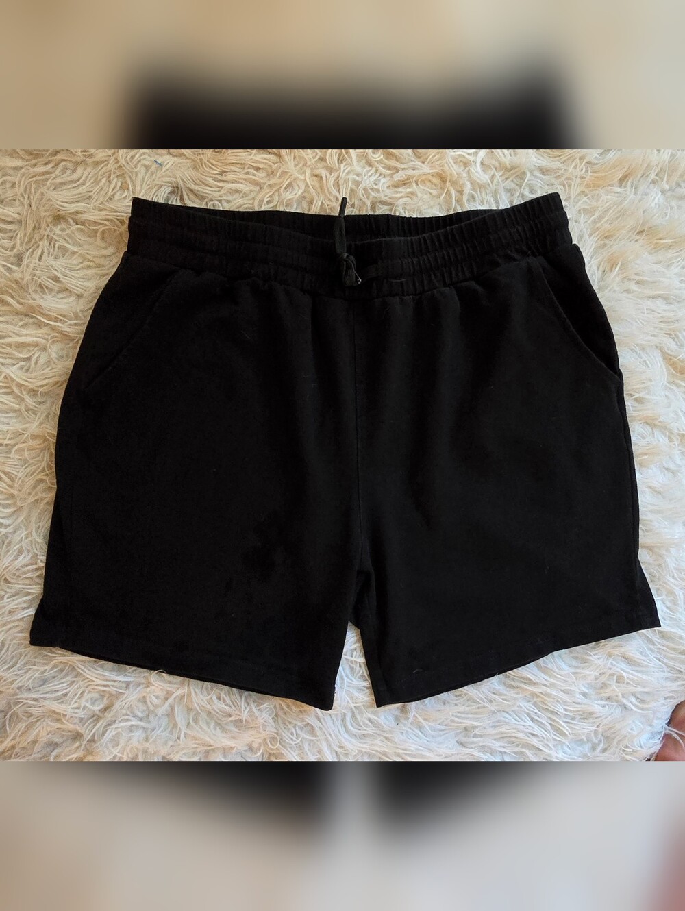 Mocoly Women's Black Casual Pull-on Shorts Size Large